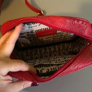 Juicy Couture Red Embossed Crossbody Bag